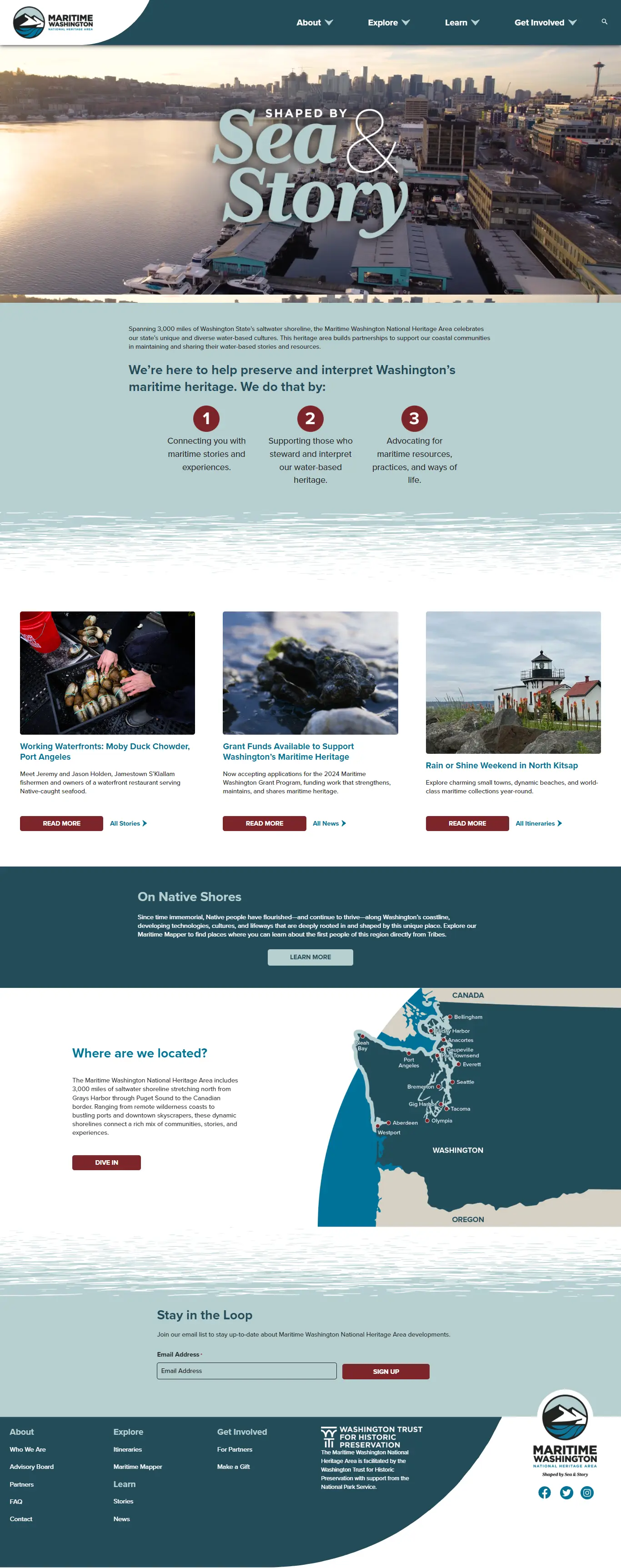 Dgtlnow portfolio work maritimewa-org home page