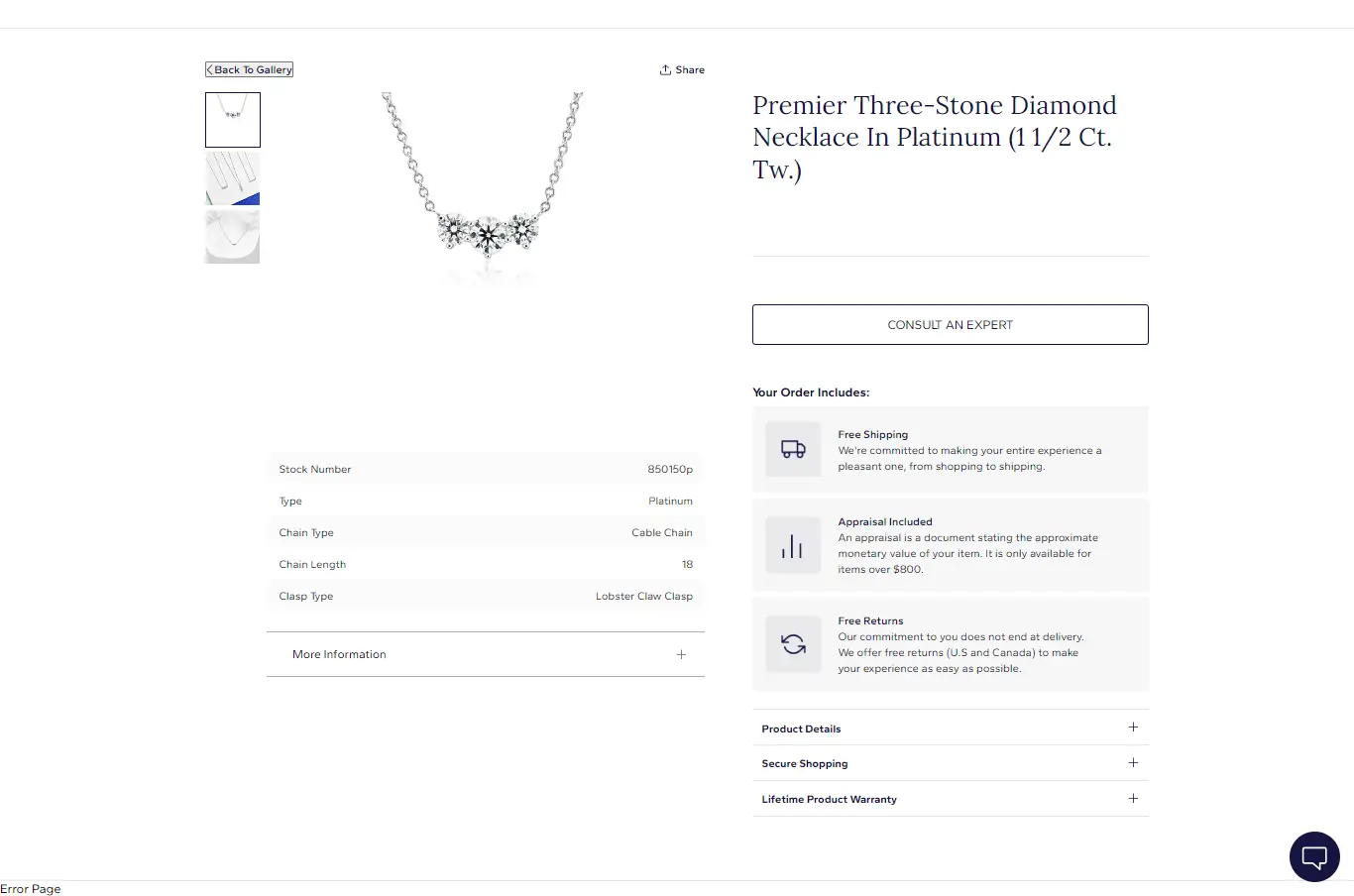 bluenile product diamog necklace in platinum DGTLnow portfolio