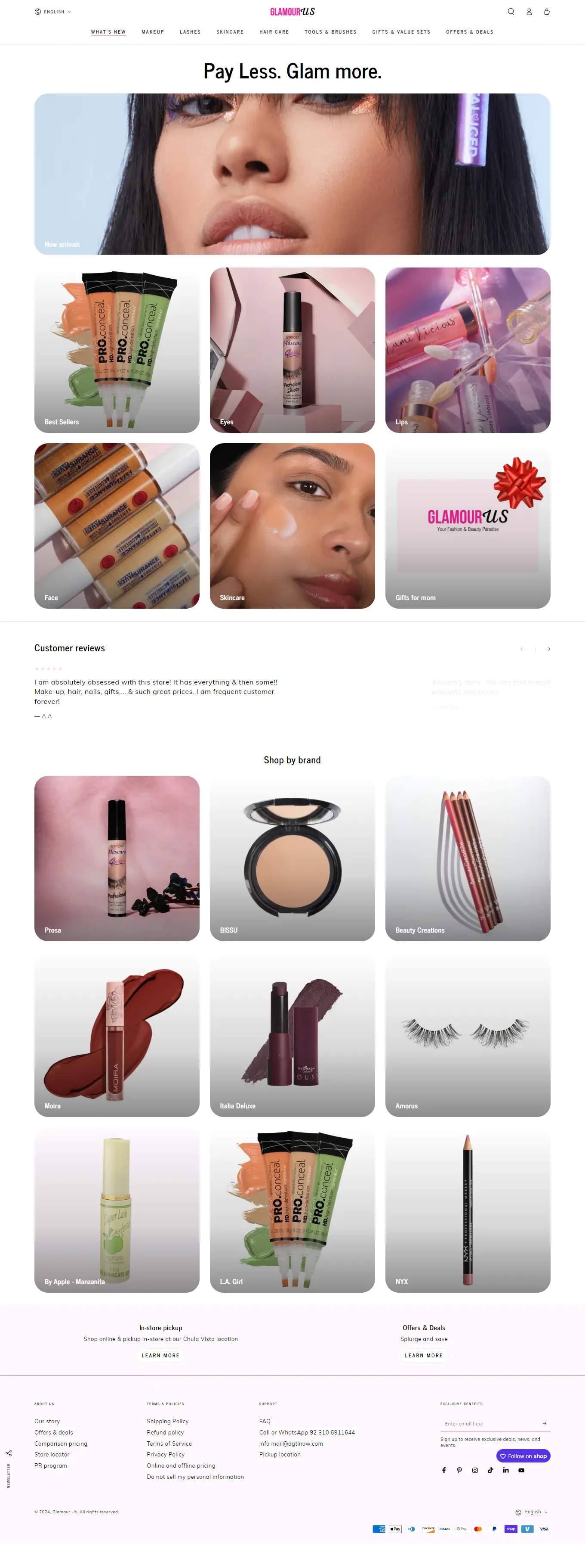 glamourusus homepage DGTLnow works portfolio