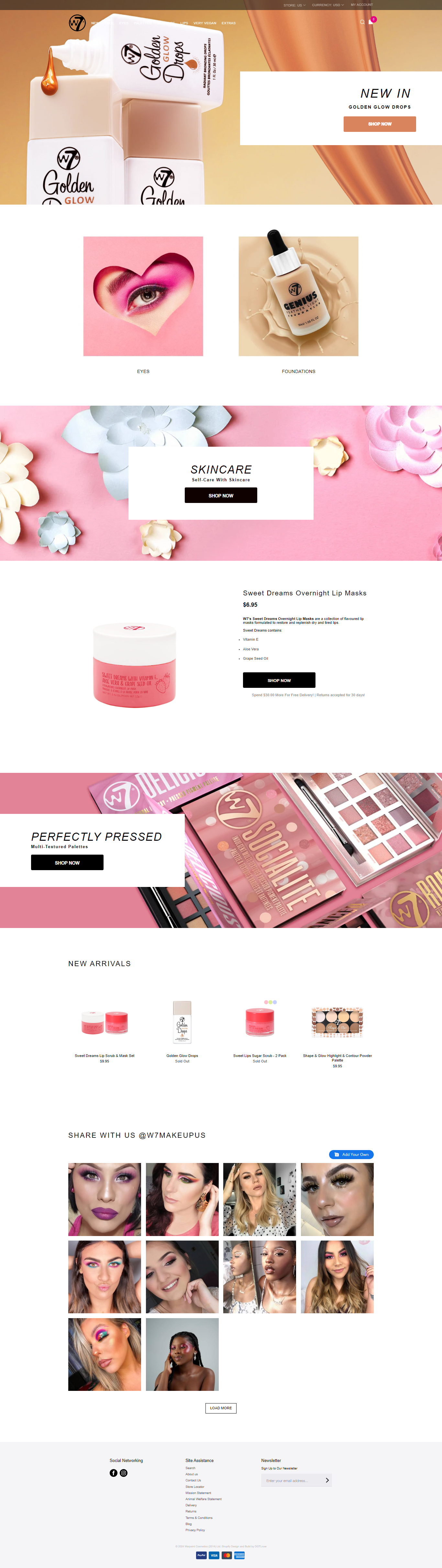 w7makeup-home-page DGTLnow works portfolio