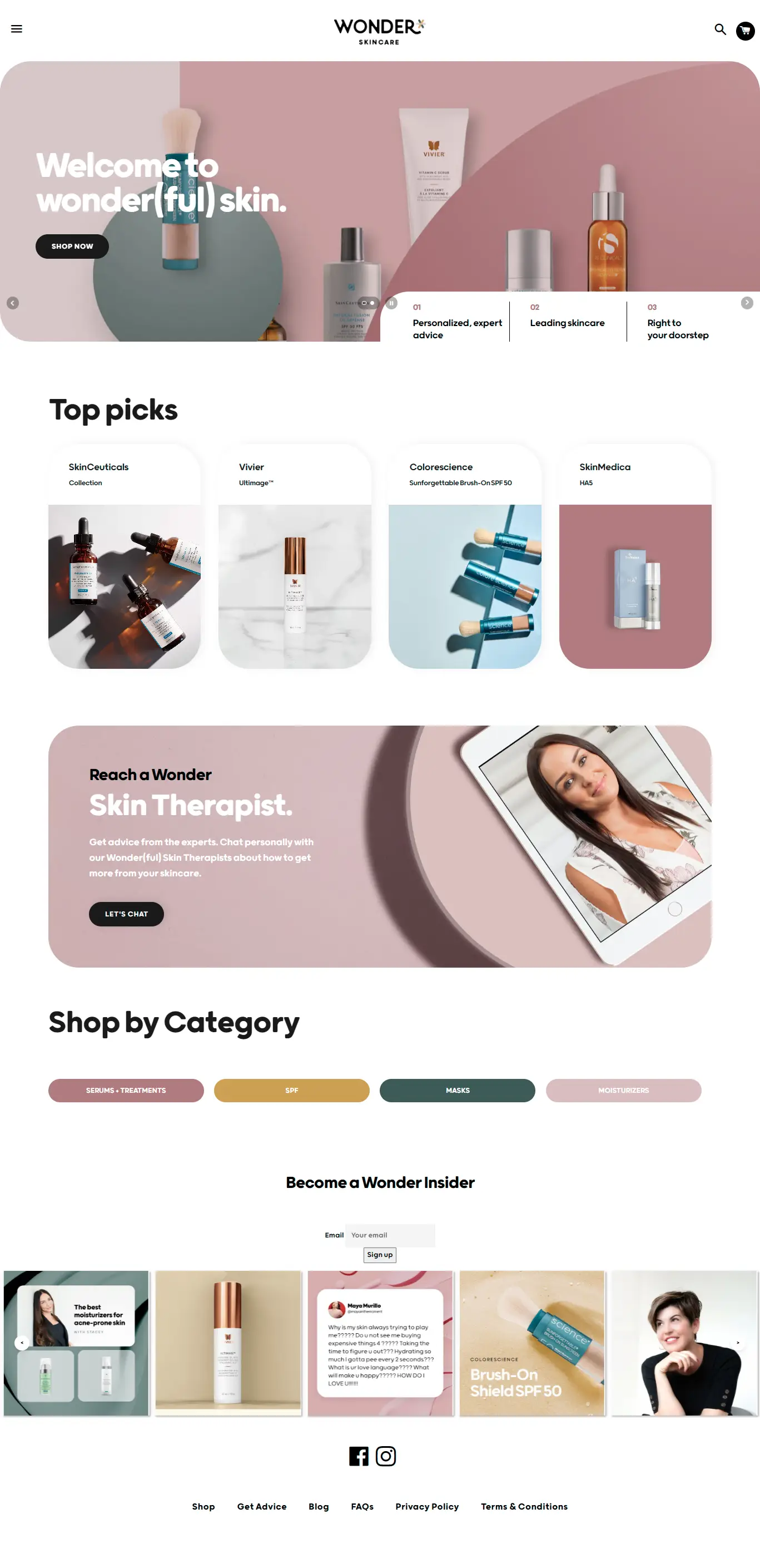 wonderskincare-ca-homepage DGTLnow works portfolio