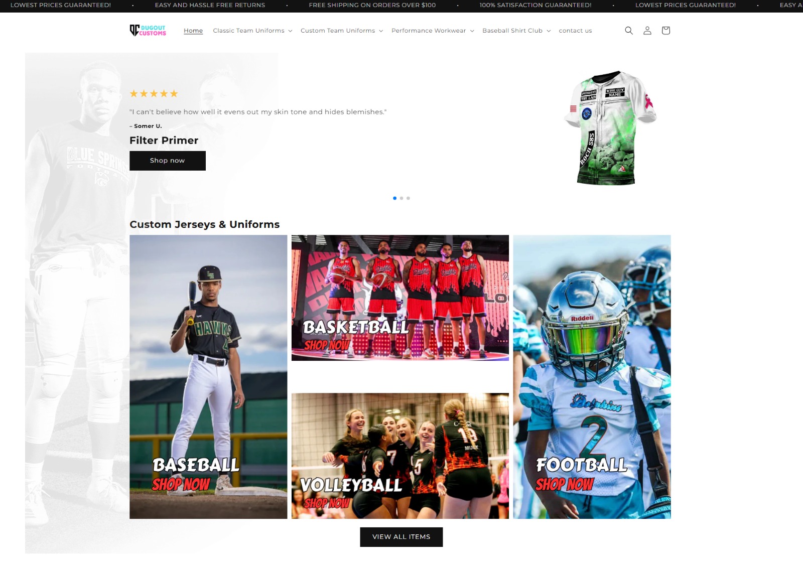 Building a Modern E-Commerce Experience for Custom Sports Apparel